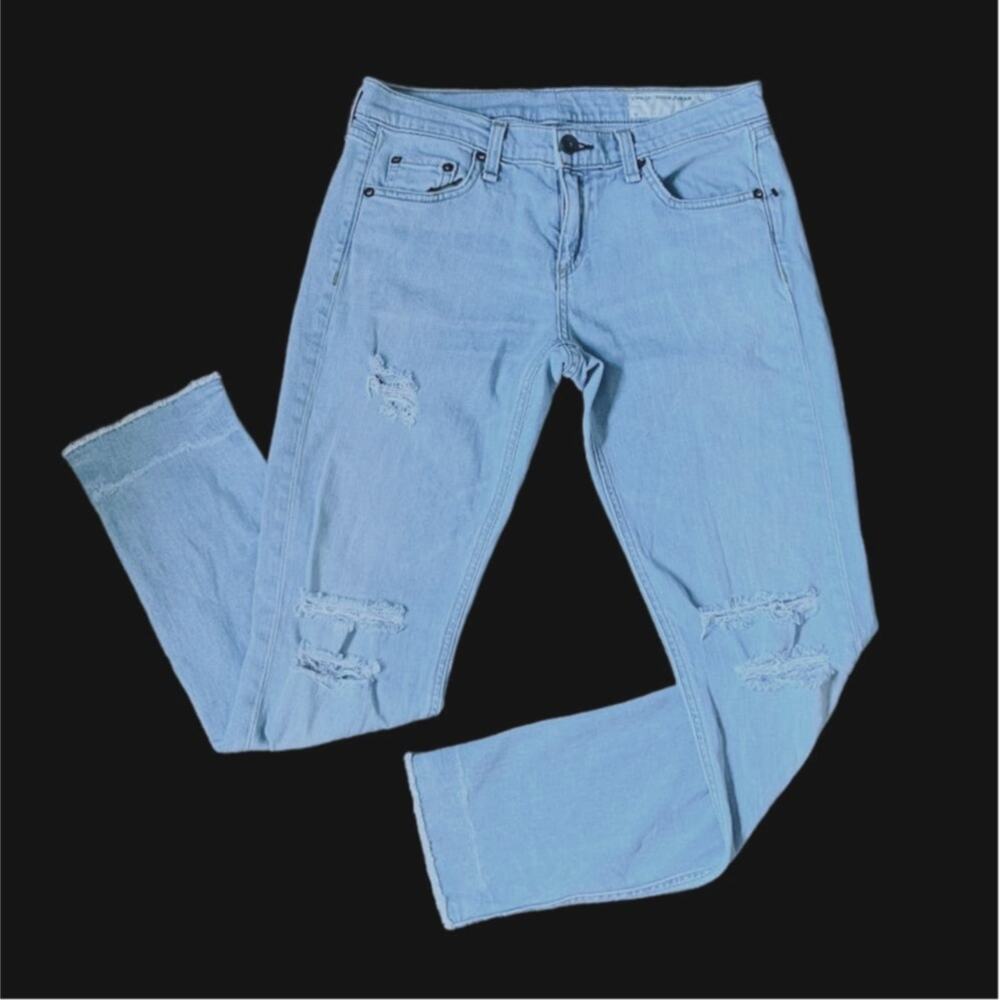 Rag and Bone Ankle Crop Blue Jeans | Size 26